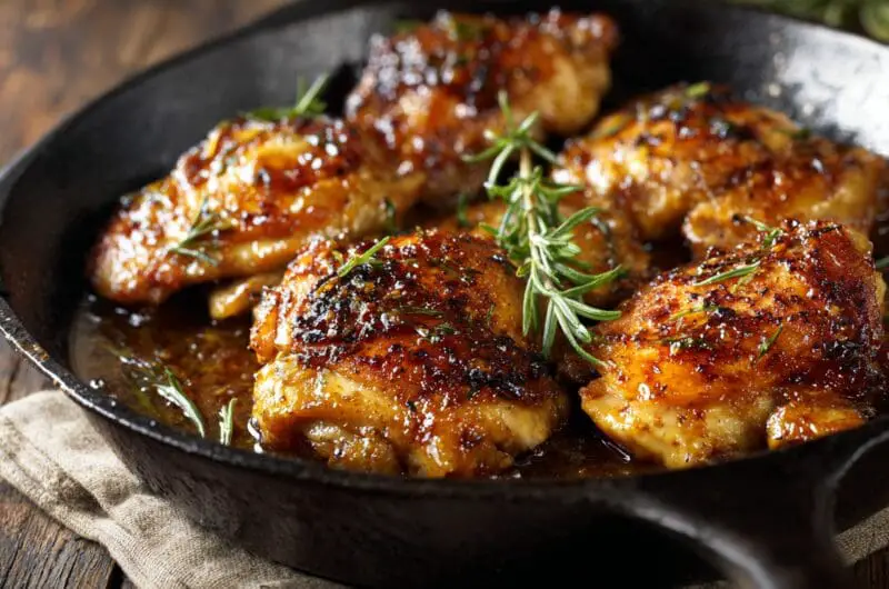 Grandma's 1970s Apple Sauce Chicken Skillet