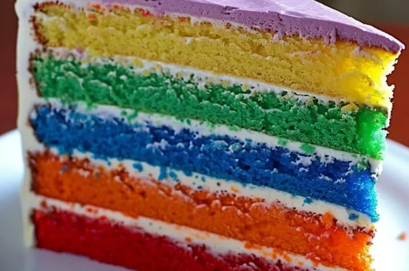 Spectacular Easy Rainbow Cake