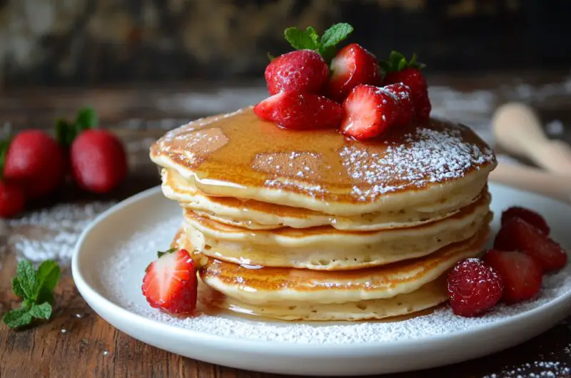 Perfect Fluffy Homemade Pancakes