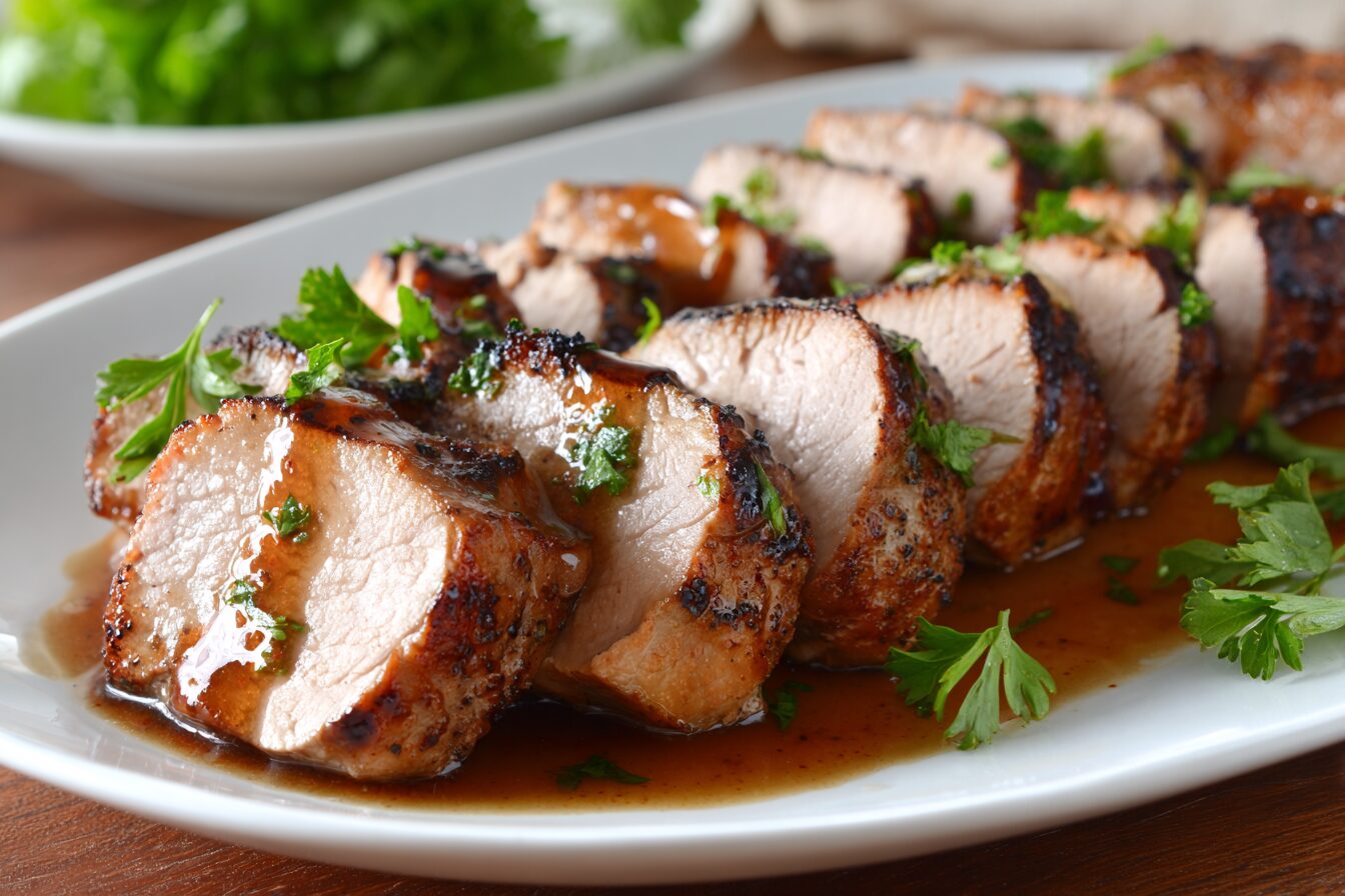 Perfect Seared and Baked Pork Tenderloin