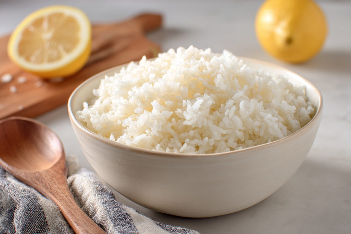 Perfect Fluffy Lemon Rice