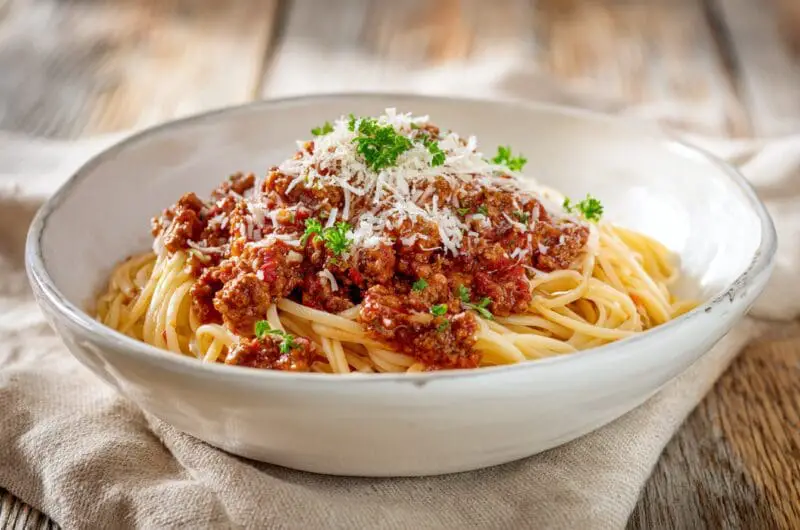 Worcestershire-enhanced spaghetti sauce