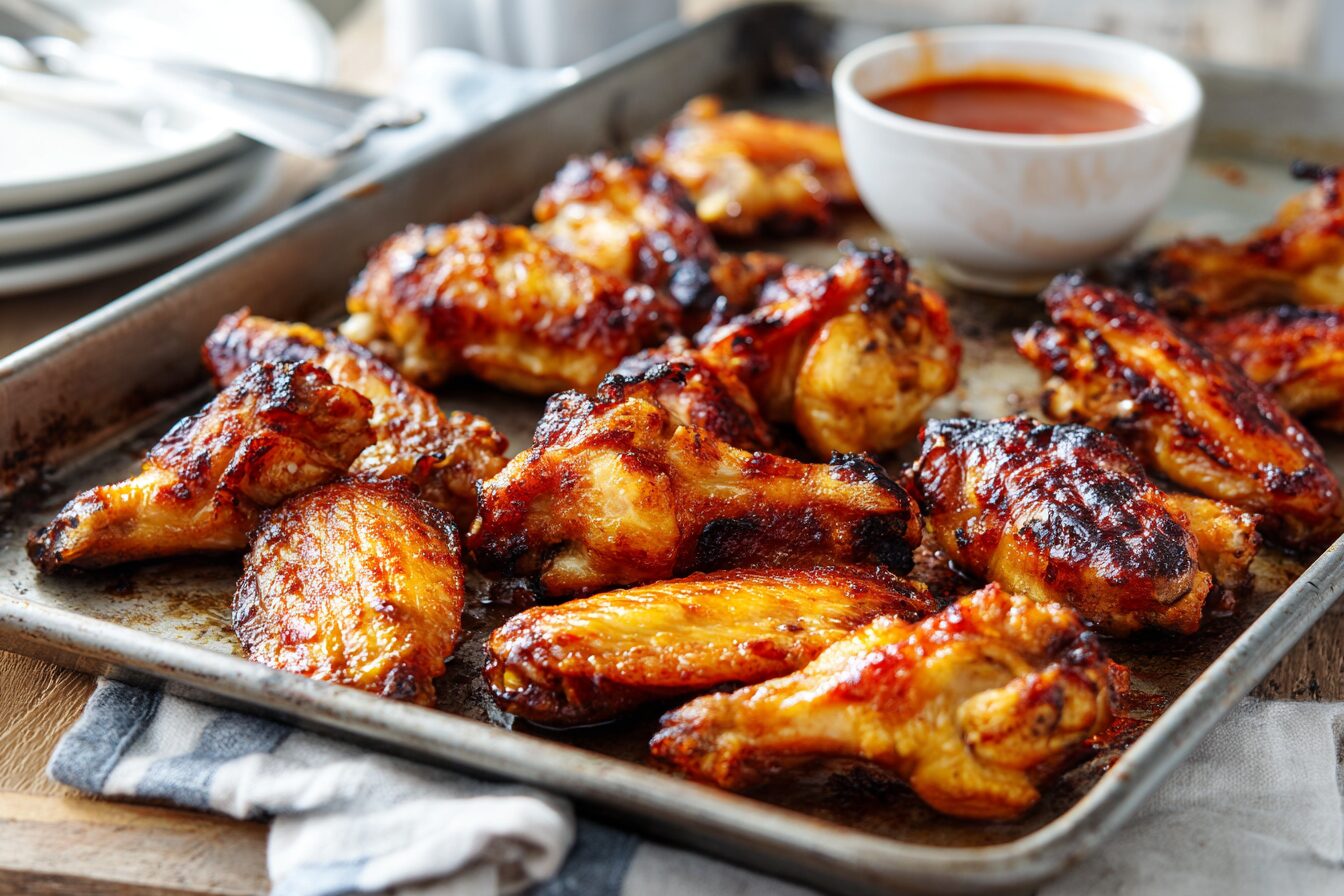 Crispy Parboiled and Baked Chicken Wings