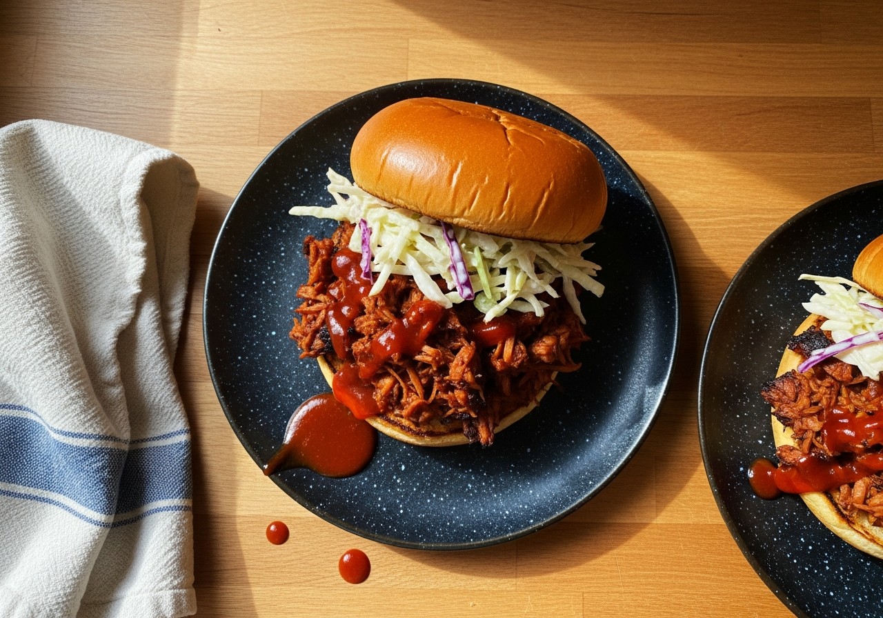 BBQ Jackfruit Pulled Pork Sandwiches