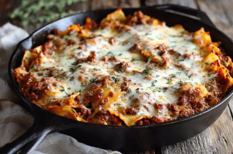 One-Pan Skillet Lasagna