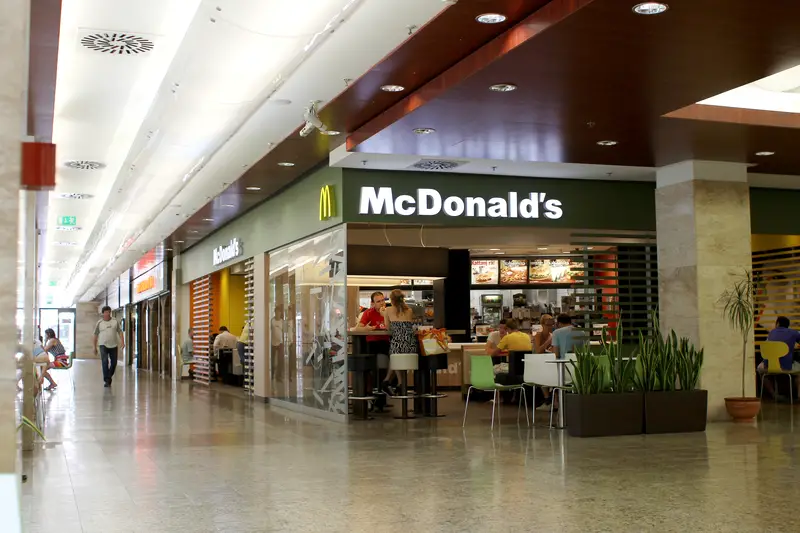 McDonald's Restaurant in mall