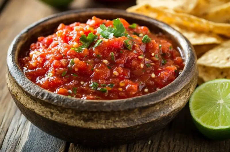Fire-Roasted Whole Pepper Salsa (Seeds and All)
