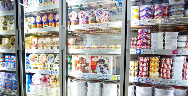 Ice cream in store