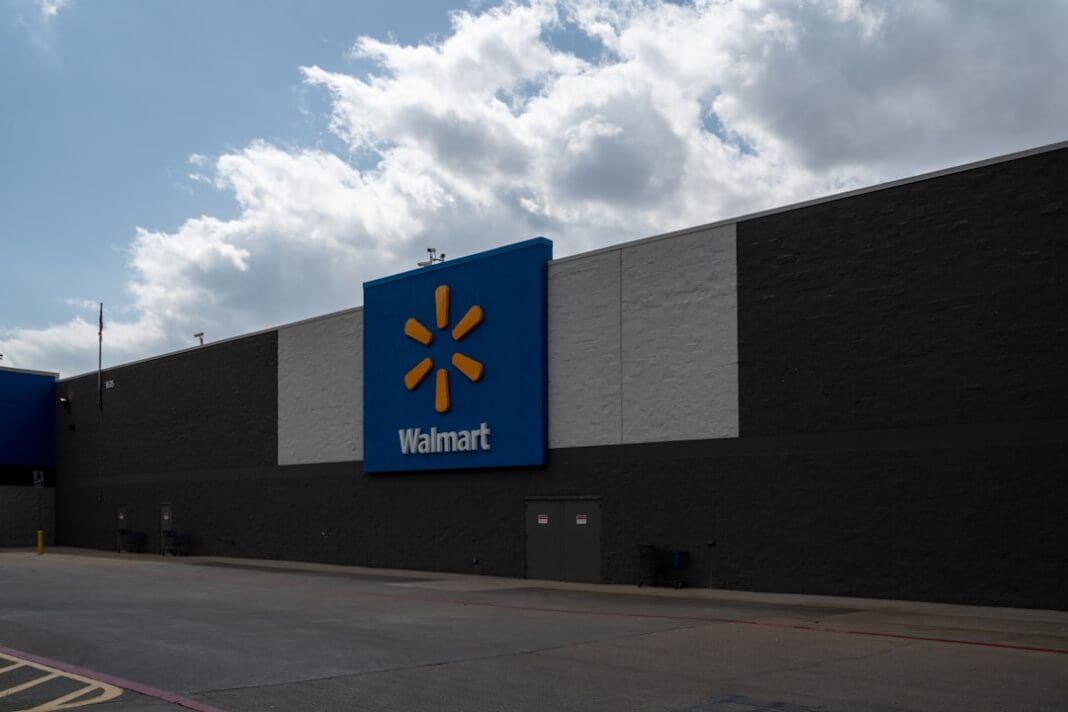 a building with a sign on it