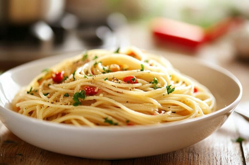 Perfectly Salted Spaghetti Aglio e Olio