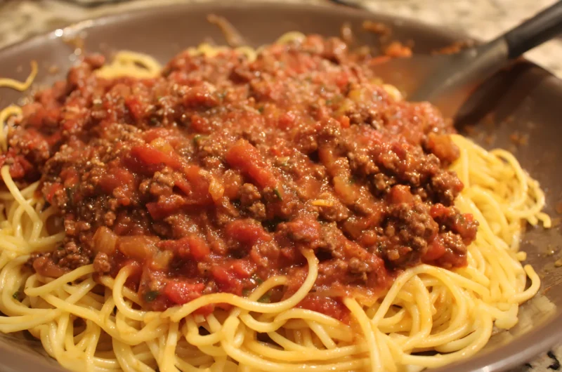 Secret Ingredient Spaghetti Meat Sauce